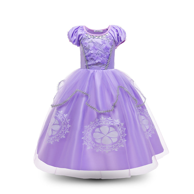 Vestido lila largo de Princesa Sofia