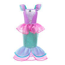 Cargar imagen en el visor de la galería, Vestido largo con escamas y cola de Sirena
