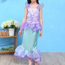 Cargar imagen en el visor de la galería, Vestido largo con escamas y cola de Sirena
