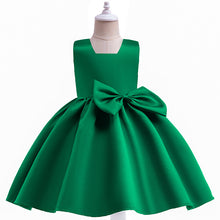 Cargar imagen en el visor de la galería, Vestido liso con moño grande
