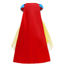 Cargar imagen en el visor de la galería, Vestido largo de Blanca Nieves con capa y vincha

