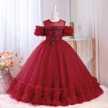Cargar imagen en el visor de la galería, Vestido largo con flores y perlas
