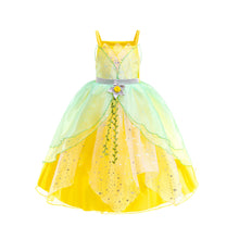 Carregar imagem no visualizador da galeria, Vestido amarillo estilo princesa Tiana
