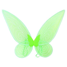 Cargar imagen en el visor de la galería, Vestido verde de tul estilo Tinker Bell con alas
