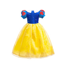 Carregar imagem no visualizador da galeria, Vestido largo con mangas abullonadas estilo Blancanieves

