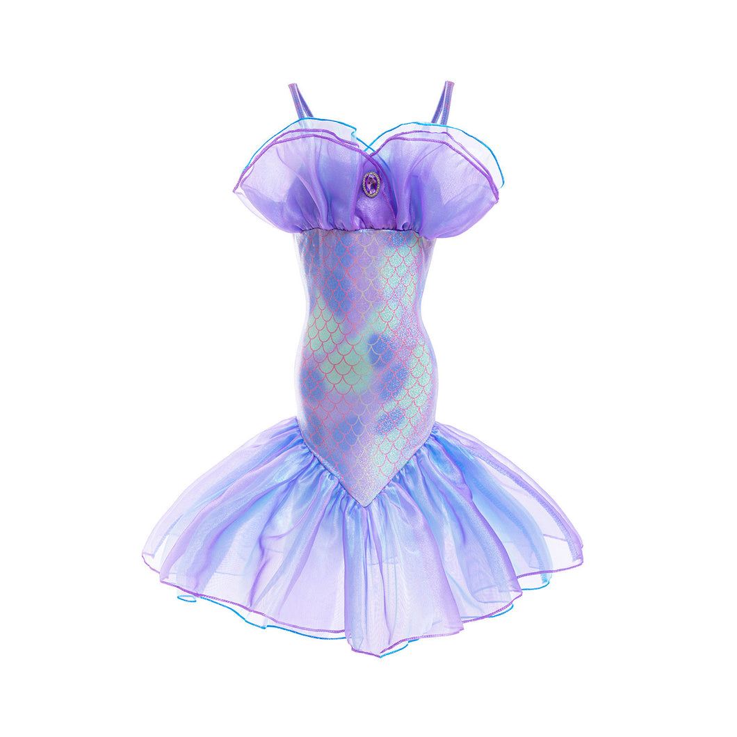 Vestido lila cola de Sirena
