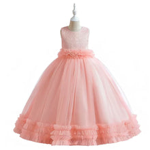Carregar imagem no visualizador da galeria, Vestido largo con volados

