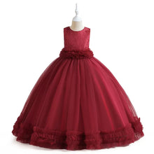 Carregar imagem no visualizador da galeria, Vestido largo con volados
