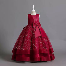 Cargar imagen en el visor de la galería, Vestido largo con moño y brillo
