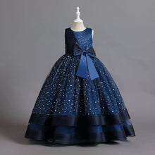 Cargar imagen en el visor de la galería, Vestido largo con moño y brillo
