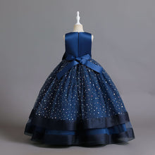 Cargar imagen en el visor de la galería, Vestido largo con moño y brillo
