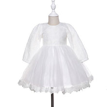 Cargar imagen en el visor de la galería, Vestido blanco con tul y   encaje
