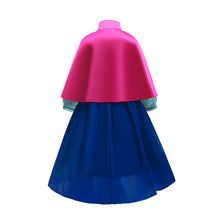 Cargar imagen en el visor de la galería, Vestido Anna de Frozen con brillo y capa
