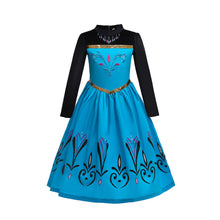 Carregar imagem no visualizador da galeria, Vestido Elsa de Frozen con capa y estampas
