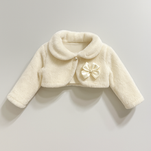 Cargar imagen en el visor de la galería, Bolero peludo mangas largas con moño
