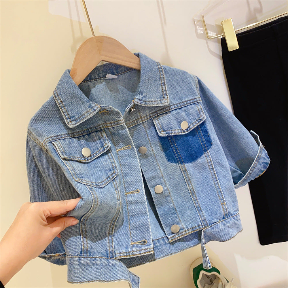 Campera jeans azul