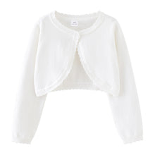 Cargar imagen en el visor de la galería, Bolero blanco de hilo
