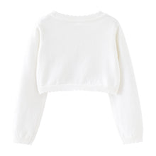 Cargar imagen en el visor de la galería, Bolero blanco de hilo
