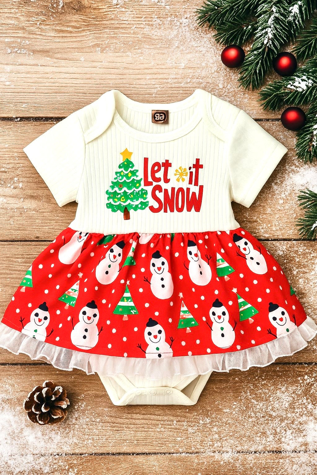 Vestido body navideño