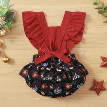 Cargar imagen en el visor de la galería, Body rojo espalda abierta con estampa de navidad

