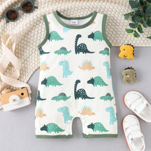 Carregar imagem no visualizador da galeria, Body enterizo crema con estampas de dino
