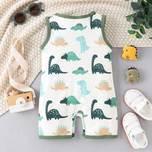 Carregar imagem no visualizador da galeria, Body enterizo crema con estampas de dino
