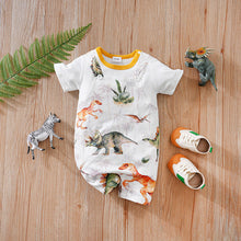 Cargar imagen en el visor de la galería, Body enterizo blanco con estampas de dino
