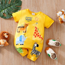 Carregar imagem no visualizador da galeria, Body enterizo amarillo con estampas de animales
