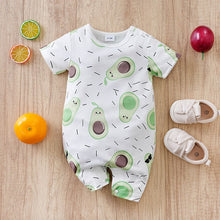 Carregar imagem no visualizador da galeria, Body enterizo blanco con estampas de aguacate
