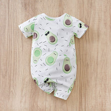 Carregar imagem no visualizador da galeria, Body enterizo blanco con estampas de aguacate
