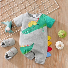 Cargar imagen en el visor de la galería, Body enterizo gris con estampa de cocodrillo
