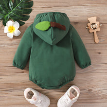 Cargar imagen en el visor de la galería, Body verde con diseño de aguacate y capucha
