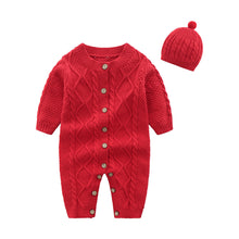 Carregar imagem no visualizador da galeria, Body enterizo de hilo con relieve y gorra
