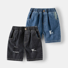 Cargar imagen en el visor de la galería, Short jeans rasgado

