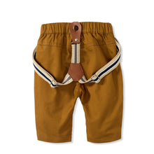 Carregar imagem no visualizador da galeria, Pantalón marrón con tirantes
