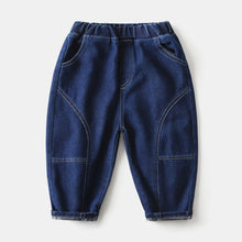 Cargar imagen en el visor de la galería, Pantalón jeans azul marino
