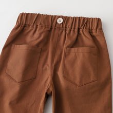 Carregar imagem no visualizador da galeria, Pantalón marrón con bolsillos
