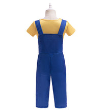 Carregar imagem no visualizador da galeria, Remera amarillo y jardinera azul estilo Minnios
