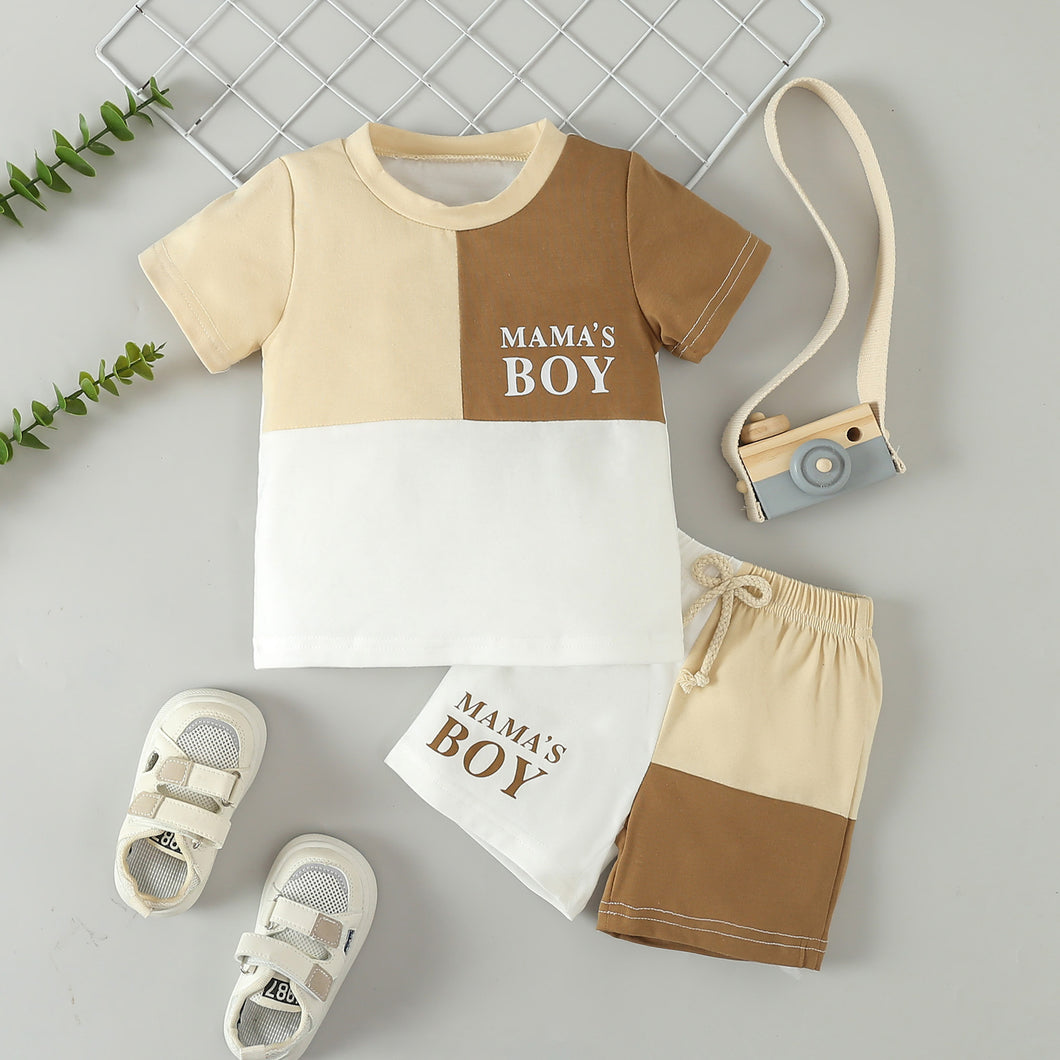 Remera de tres colores y short