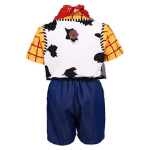 Cargar imagen en el visor de la galería, Camisa con chaleco, pañoleta y short estilo Vaquero de Toy Story
