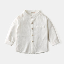 Carregar imagem no visualizador da galeria, Camisa liso con cuello mao
