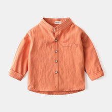 Carregar imagem no visualizador da galeria, Camisa liso con cuello mao
