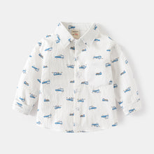 Cargar imagen en el visor de la galería, Camisa con estampas de vehiculos
