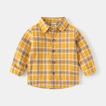 Cargar imagen en el visor de la galería, Camisa mostaza cuadrille
