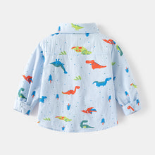 Cargar imagen en el visor de la galería, Camisa celeste de dino

