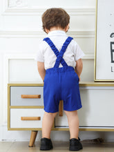 Carregar imagem no visualizador da galeria, Camisa blanca con moño y short con tirante
