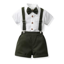 Carregar imagem no visualizador da galeria, Camisa blanco con short, tirante y moño
