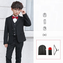 Cargar imagen en el visor de la galería, Camisa blanca, blazer, moño y pantalón (Incluye porta traje, pañuelo de bolsillo y percha)
