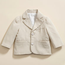 Cargar imagen en el visor de la galería, Camisa blanca con tirantes, blazer y pantalón crema
