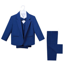 Carregar imagem no visualizador da galeria, Camisa blanca con moño, chaleco, blazer y pantalón
